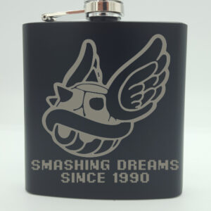 Blue Shell Hip Flask