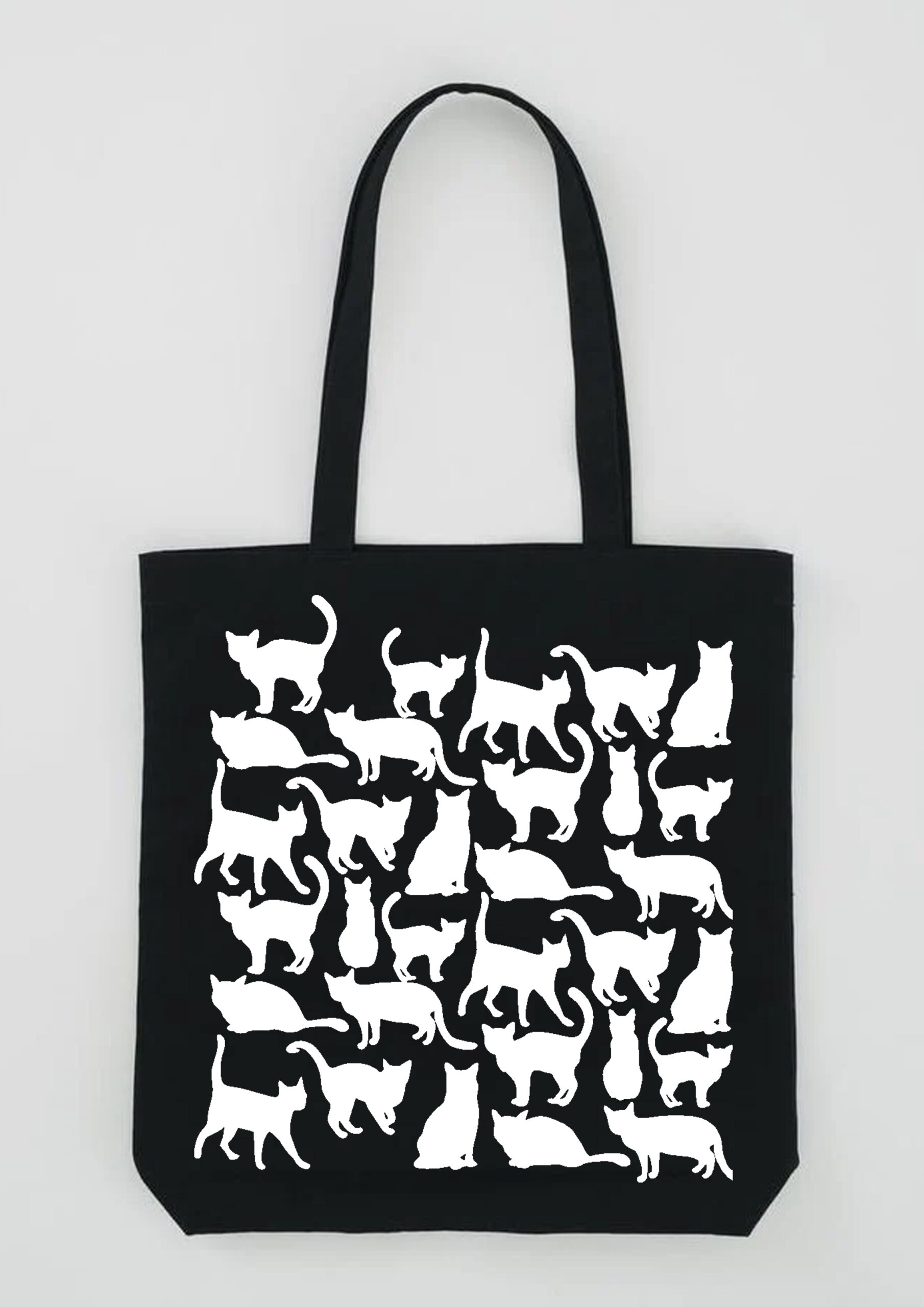 Cat Stripe Market Tote Bag