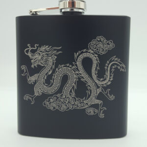 Chinese Dragon Hip Flask