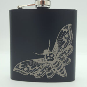 Death Head Moth Hip Flask