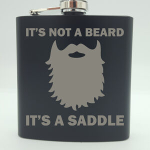 It's Not A Beard, It's A Saddle Hip Flask