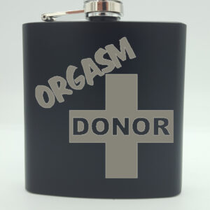 Orgasm Donor Hip Flask