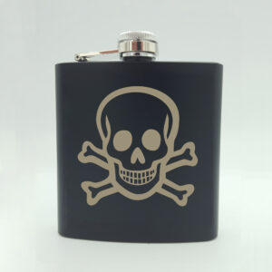 Skull and Crossbones Hip Flask