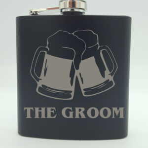 The Groom Hip Flask
