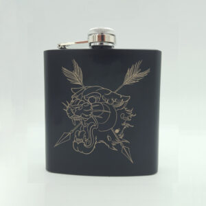 Tiger Tattoo Hip Flask