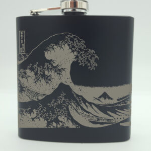 The Great Wave Hip Flask