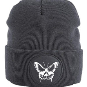 Skull Butterfly Beanie Hat