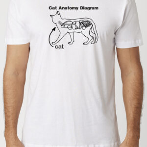 Cat Anatomy Diagram T-Shirt