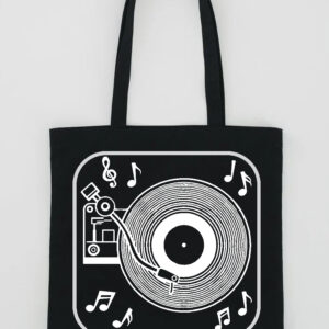 Record Player Tote Bag