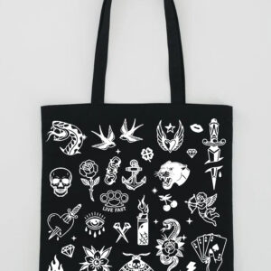 Tattoo Flash Tote Bag